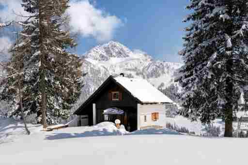 Gemütliche Almhütte in den Bergen