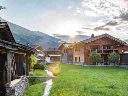 Apartment in Wald im Pinzgau with a fireplace